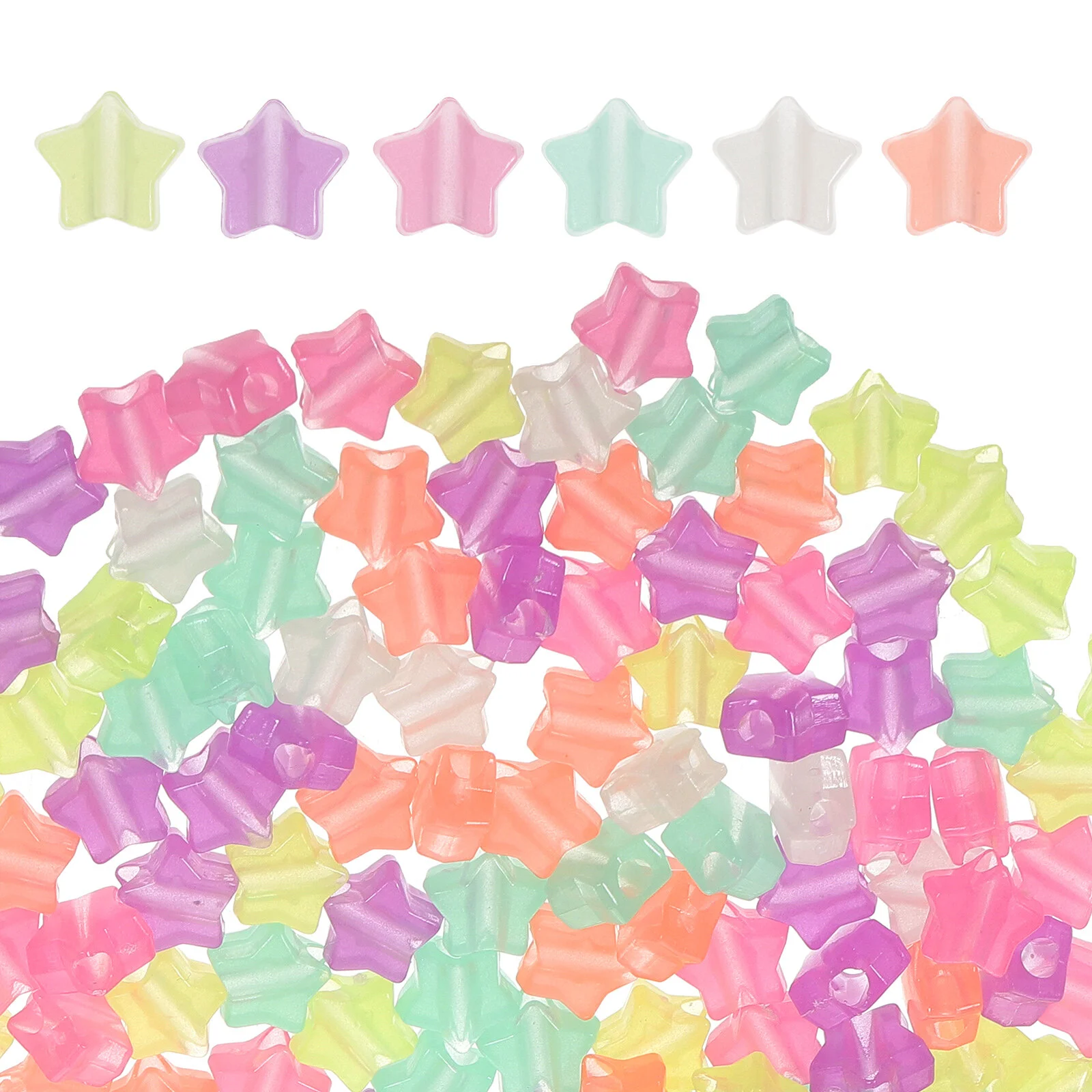 

Accessories Loose Beads DIY Jewelry Supplies Bracelet Making Plastic Glow The Dark