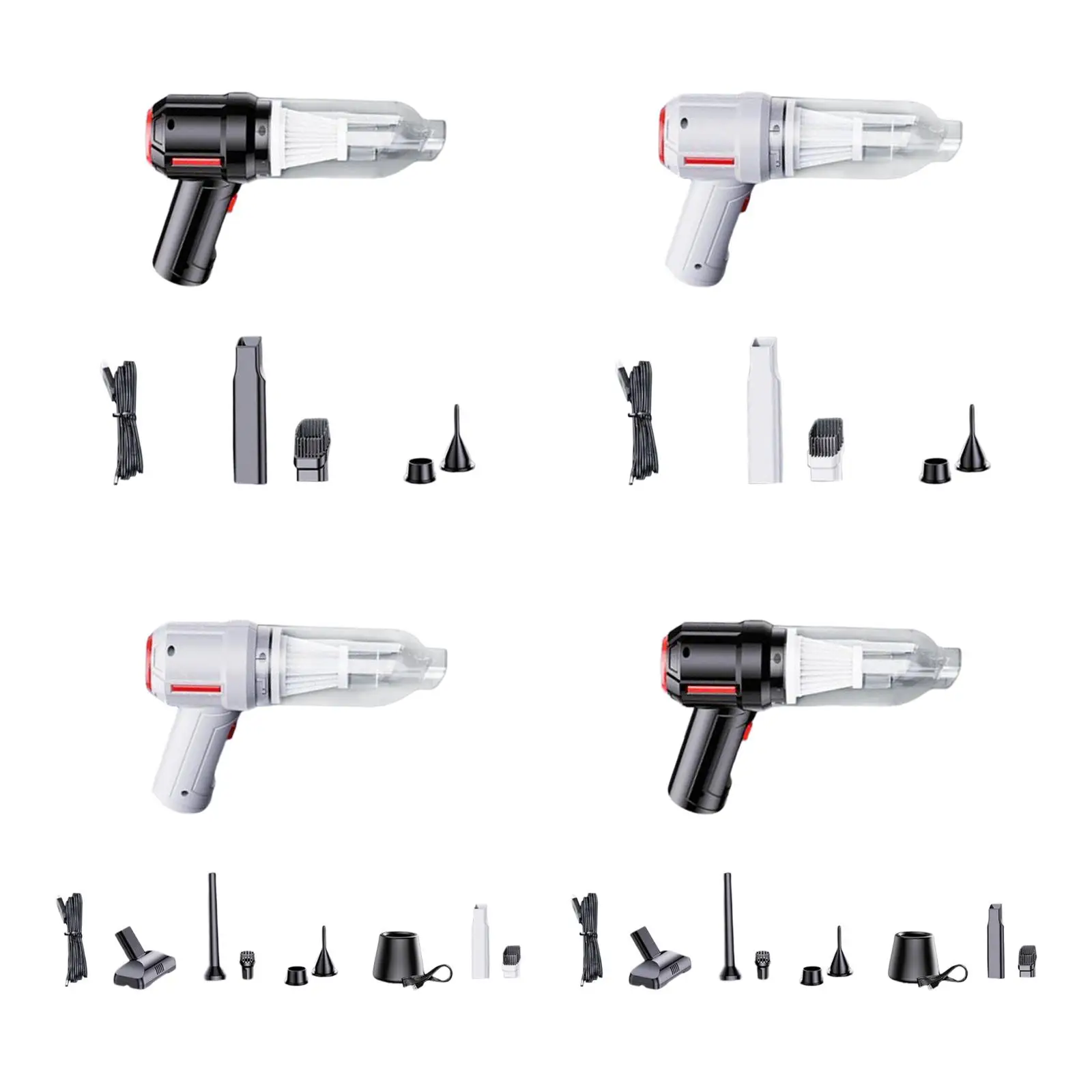 

Portable cordless hand vacuum cleaner, rechargeable with 2000 mAh battery