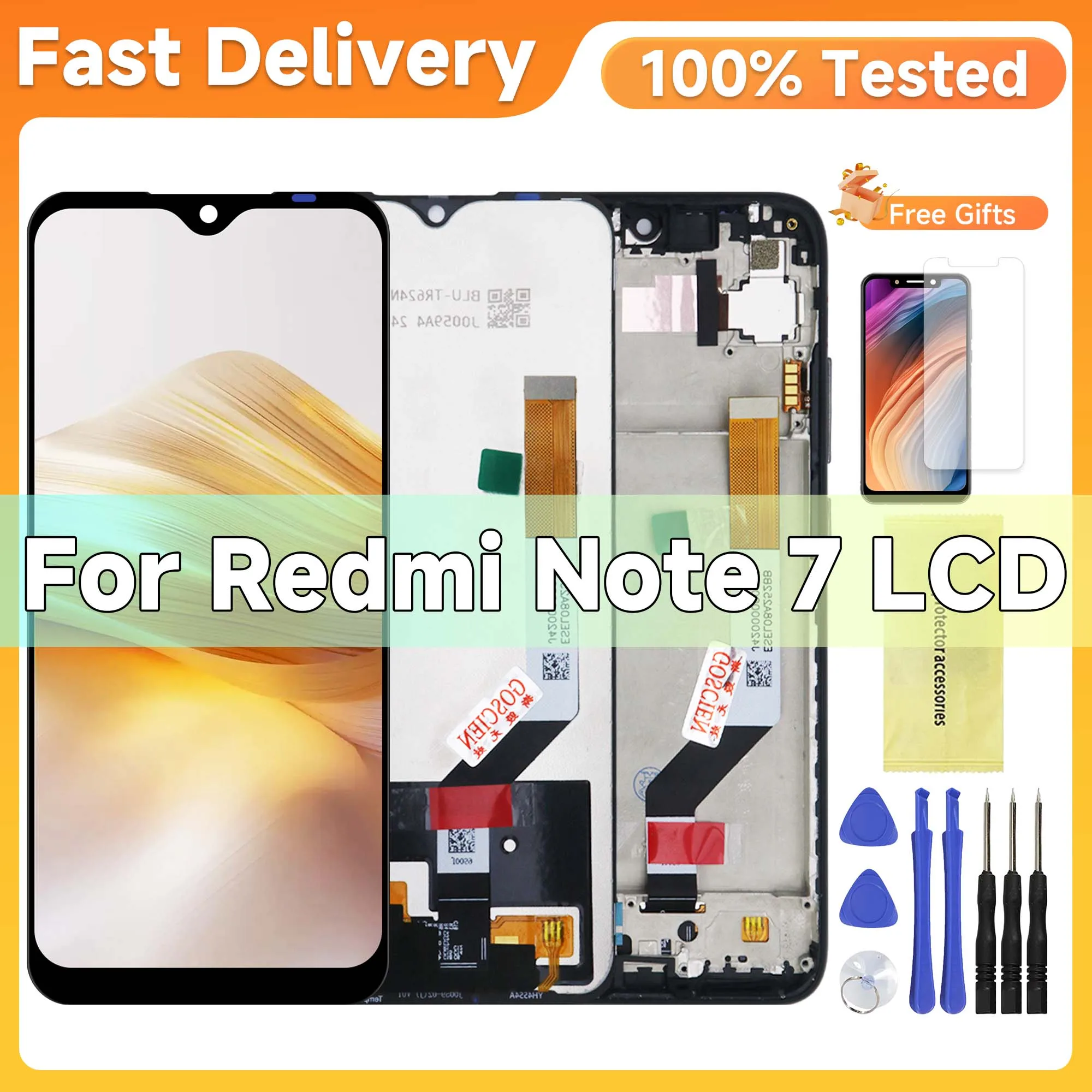 6 3-дюймовый ЖК-дисплей Note 7 для Xiaomi Redmi Pro замена сенсорного экрана M1901F7H M1901F7G