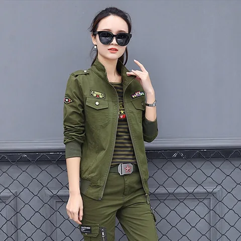 Камуфляжная военная форма, куртки-бомберы, женская верхняя одежда на открытом воздухе, повседневный комплект одежды, верхняя одежда для пары, армейский зеленый короткий жакет, топы