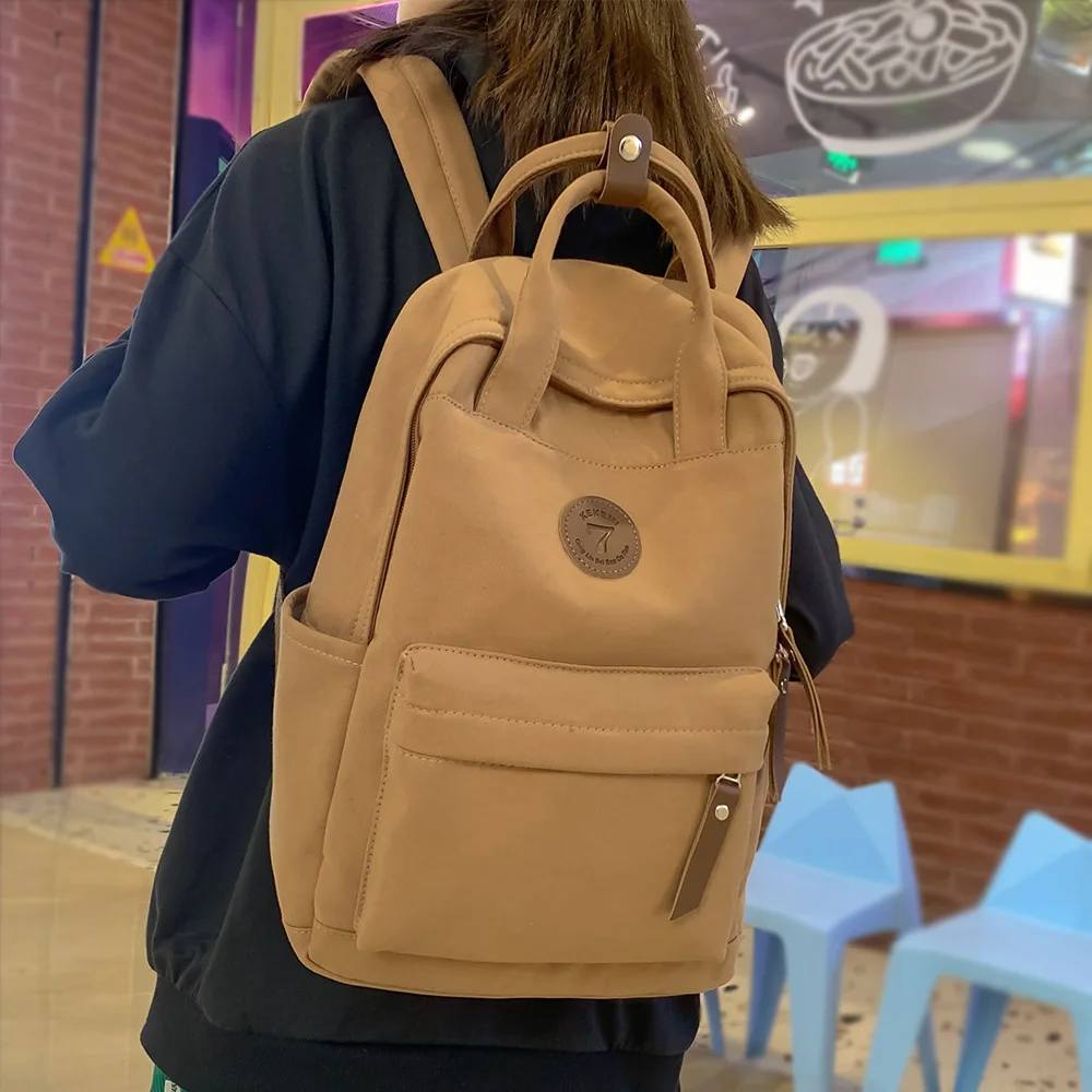 

Brand Women Canvas College Backpack Men Female Retro Travel Book Bag Girl Boy Laptop Student Fashion Vintage Lady School Bags