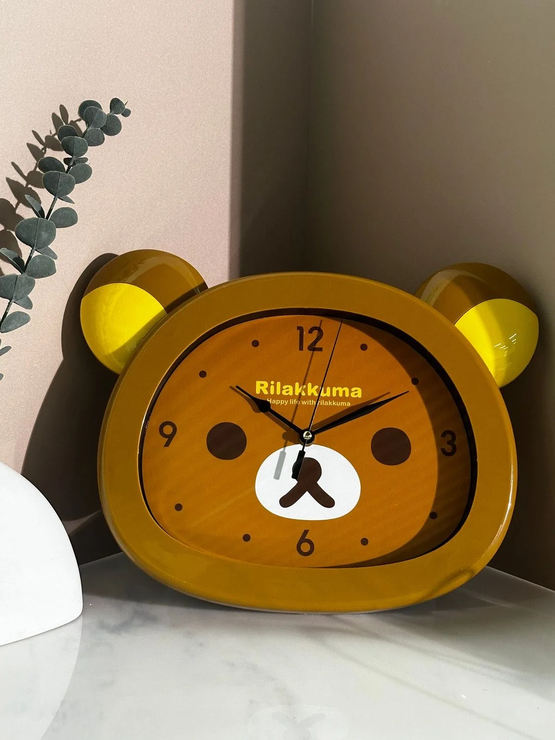 Мультяшные настенные часы Rilakkumas с медведем милые Korilakkuma бесшумные секунды