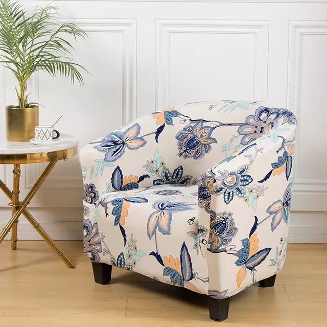 

sofa cover skins protector single seat 1-seater chair cover arm chair slipcovers for dining room floral printed