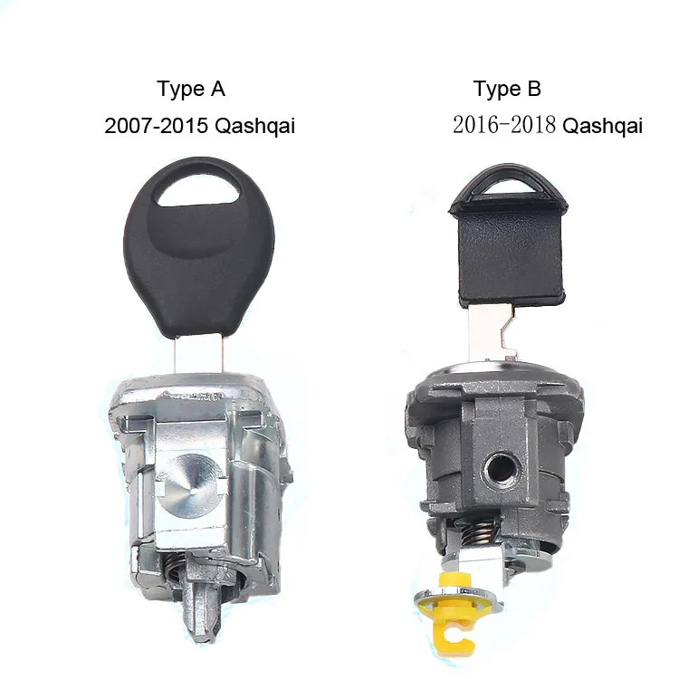 

Цилиндр замка двери автомобиля для Nissan Qashqai, автоцилиндр левой передней двери