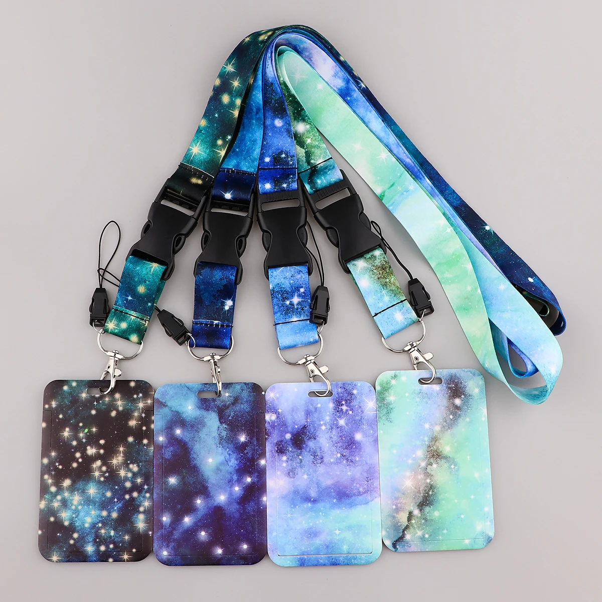 

Van Gogh Art Starry Sky Vintage Cell phone Lanyard Key ring Sling Badge Neckband Keychain Badge ID Cell Phone Rope Neck Straps