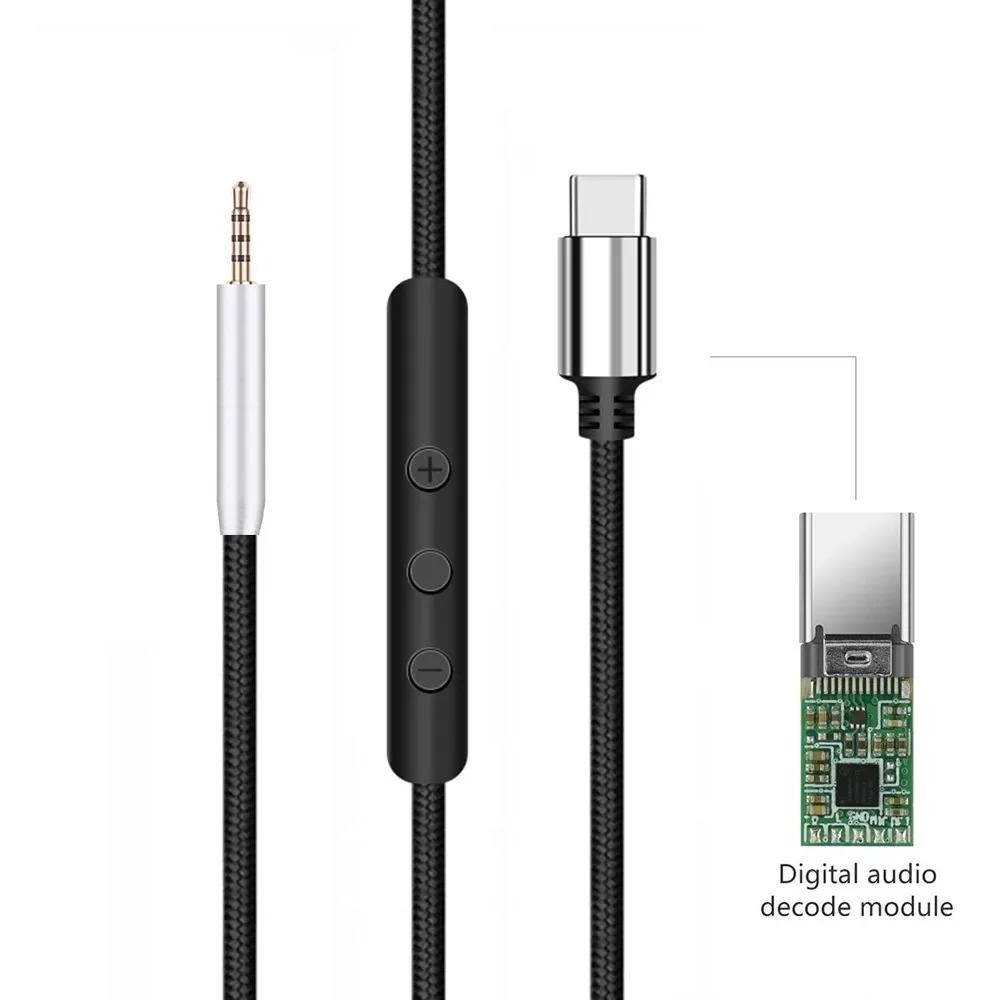 OFC USB Type C 2 5 мм нейлоновый плетеный удлинитель для наушников Blue Mo-Fi Mix-Fi Sadie Ella