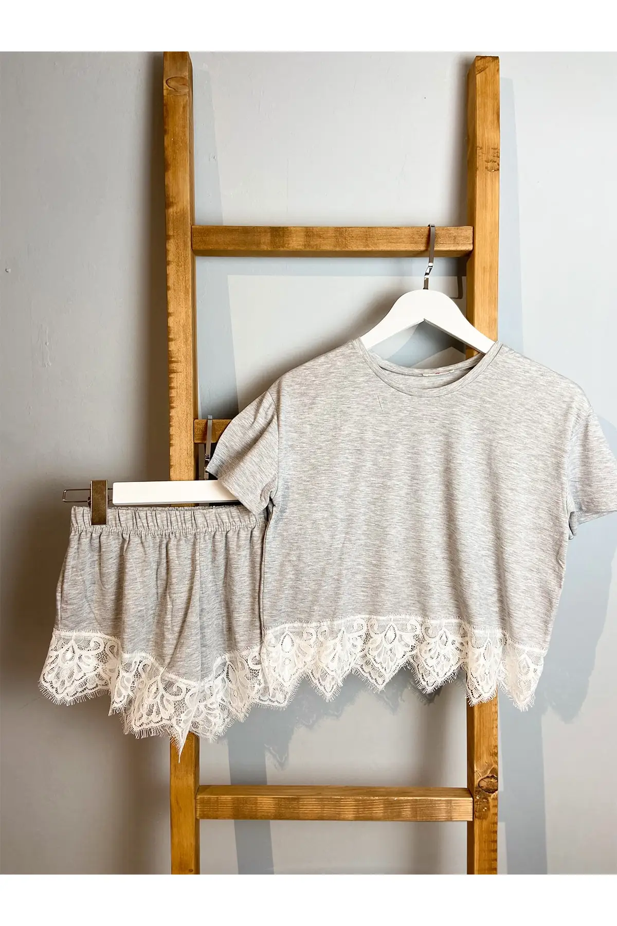 

Women's Pajamas Combed Lacy - Sleep Lounge Pajamas Elastic Waist Nightwear Retro Sleepwear Casual Home Clothing