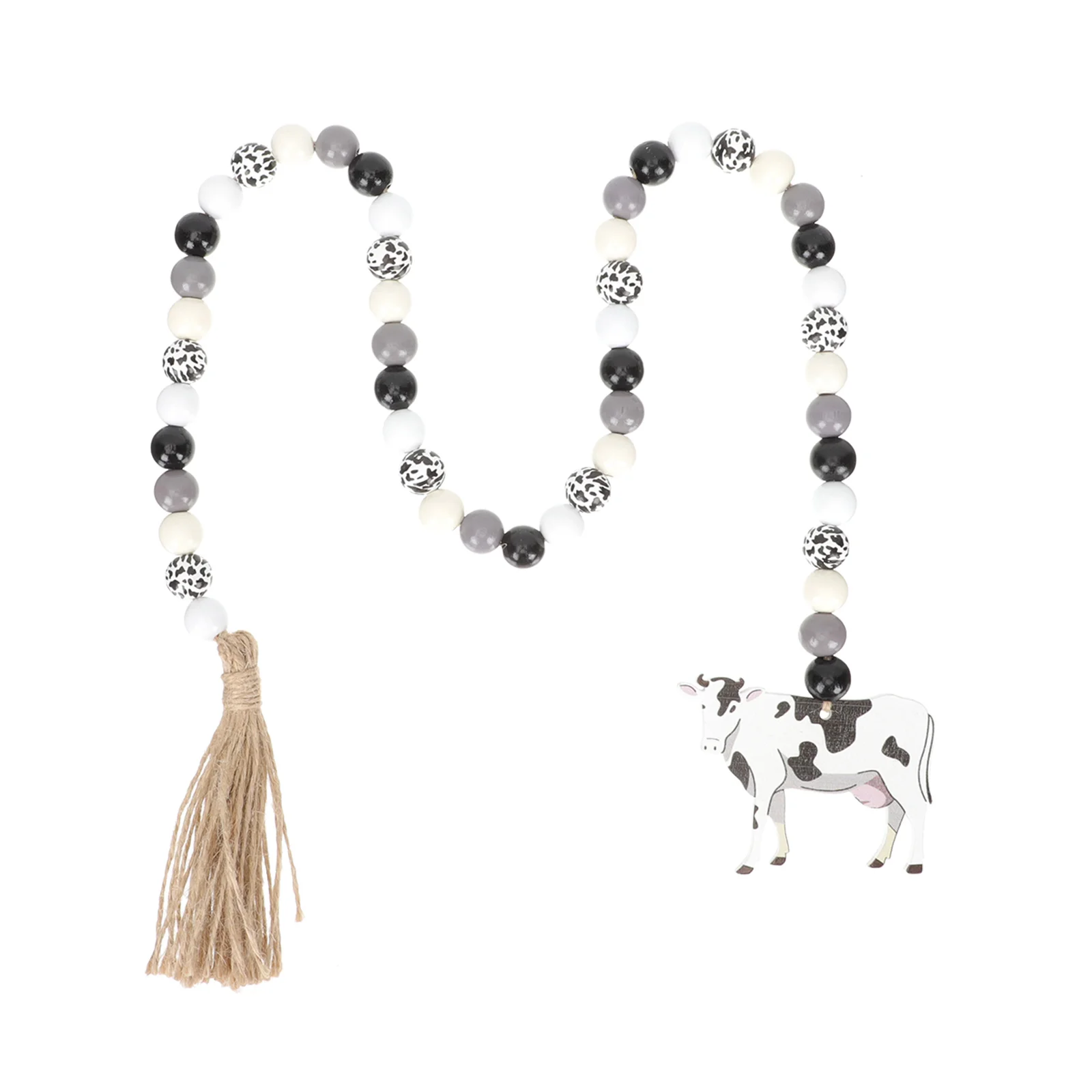 

Pastoral Style Wooden Beads Ornament Beads String Hanging Pendant Wood Bead Garland