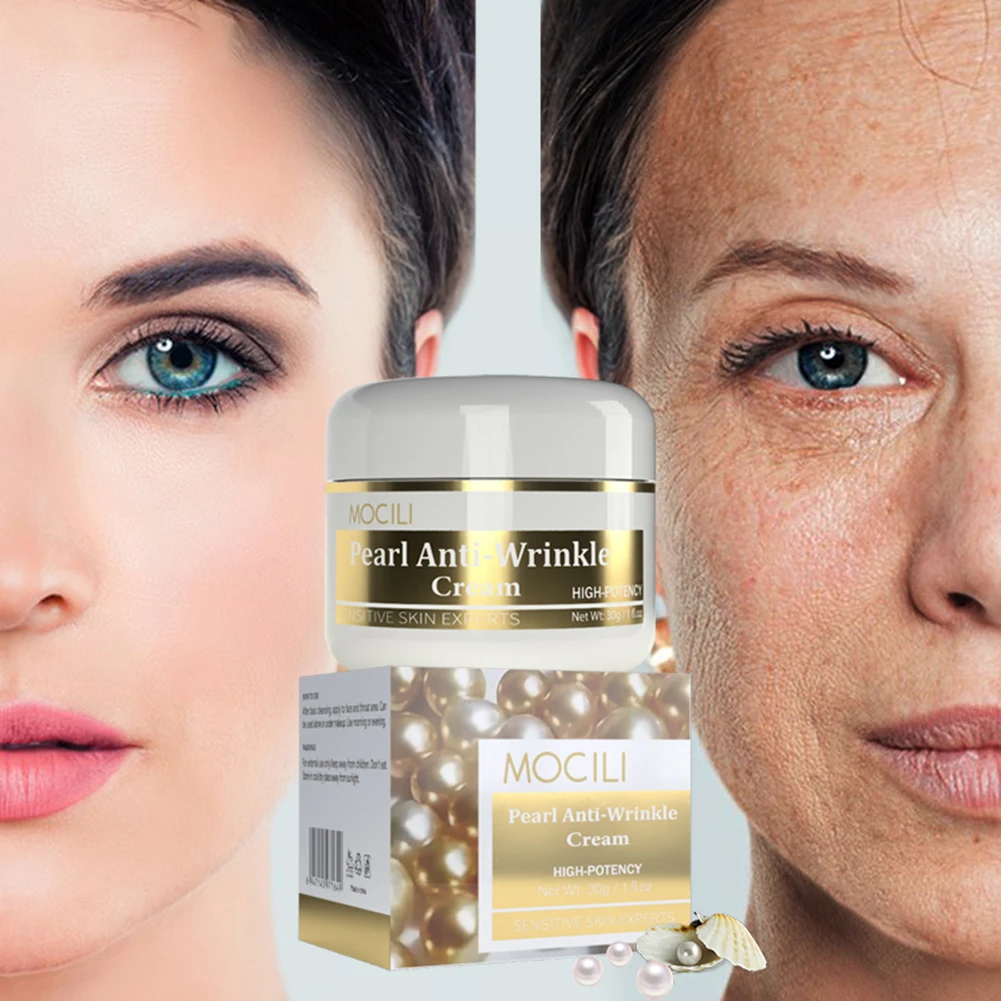 

Face Anti-Wrinkles Cream Natural Pearl Face Cream Fade Fine Lines Shrink Pores Anti-Aging Skin Firming Lifting Cream Skin Care