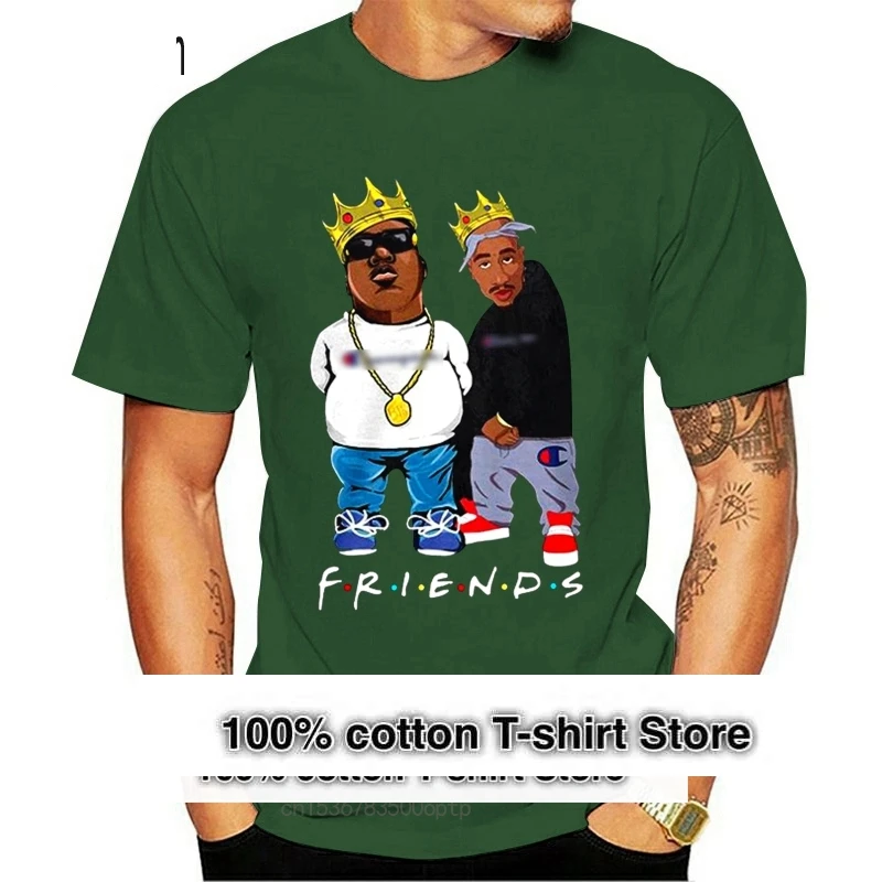 

Мужская и женская футболка унисекс Tupac Shakur and Biggie Smalls