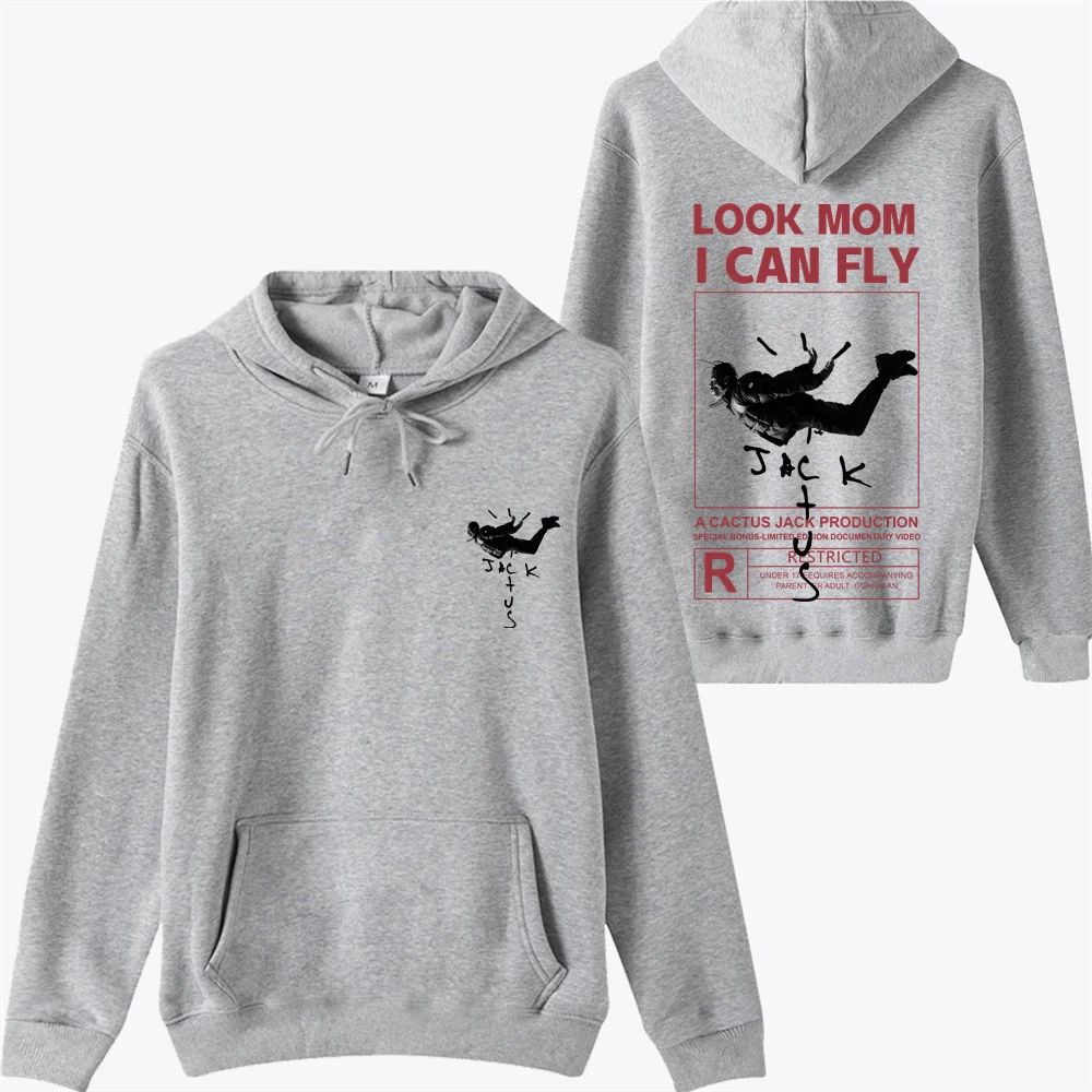 100% хлопок ASTROWORLD толстовки с капюшоном изображением кактуса Джека я могу Женская