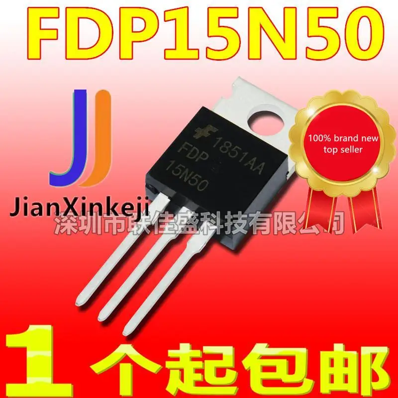 10 шт., 100% оригинальная новая фотовспышка FDP15N50 15N50 15A 500V TO-220 N-channel MOS