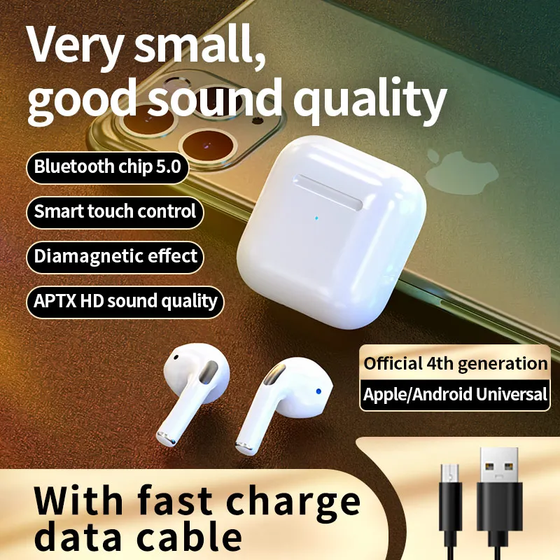 

Bluetooth 5.0 True Wireless Earbuds with Charging Box Waterproof Earphone Volume Control Mini TWS Headphone Handsfree for Sports