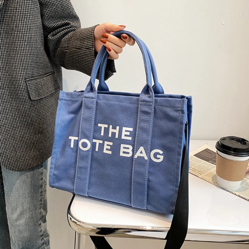 Chic Travel Tote Bag Canvas Women Fashion Classic Designer Shoulder Bags Ladies Casual Crossbody Bags Large Shopping Bags