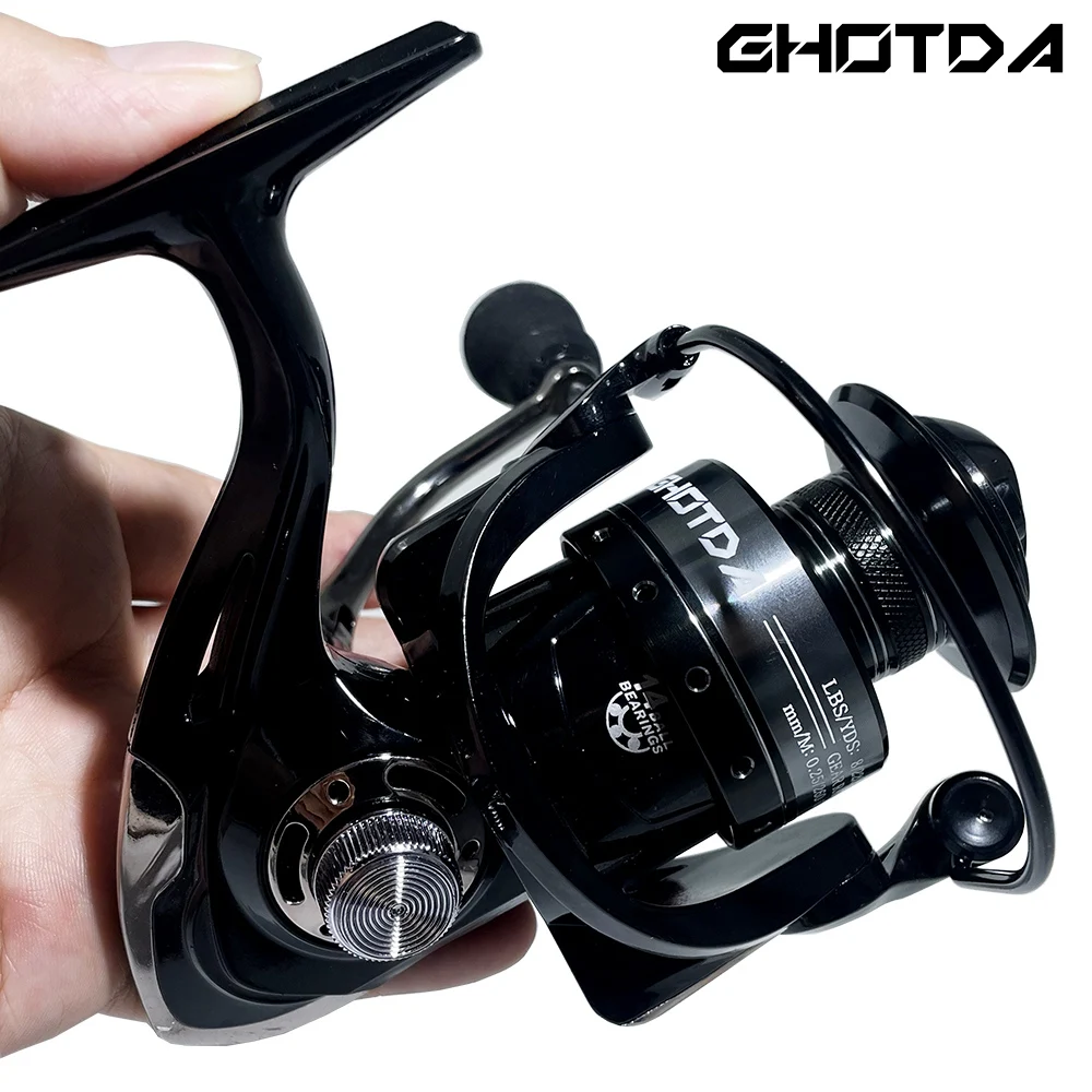 

Рыболовная катушка GHOTDA, суперпрочная Рыболовная катушка для ловли карпа, спиннинговая катушка, рыболовное колесо типа 2000 ~ 7000 серии