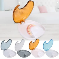 1pc orthodontic retainer case portable adult waterproof mouthpiece denture box container oral care fake false tooth storage tool