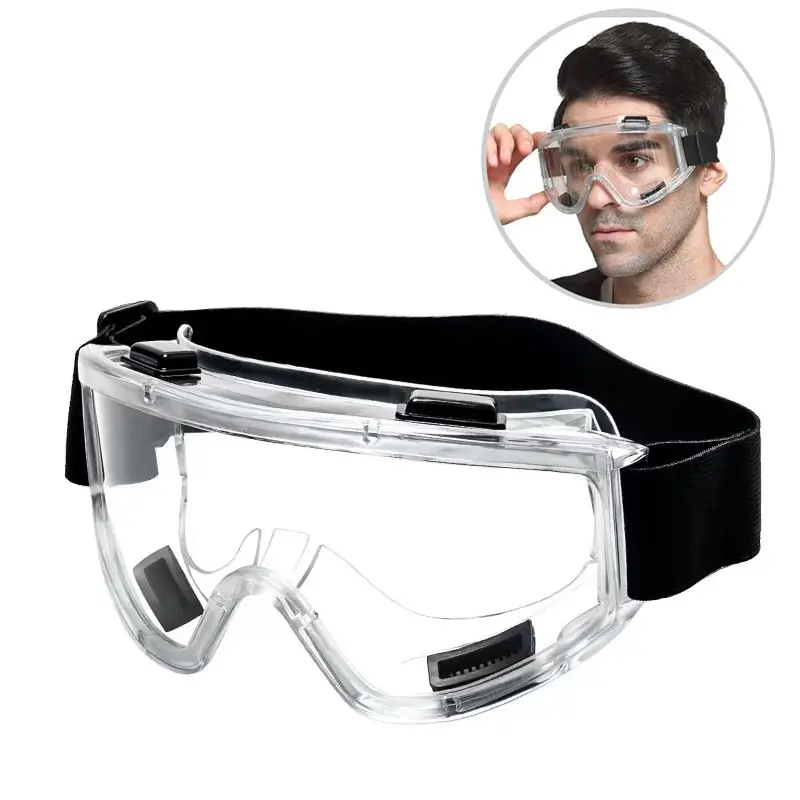   안전 고글 안티 스플래시 방진 작업 실험실 안경, 눈 보호, 산업 연구 안전 안경, 투명 렌즈 