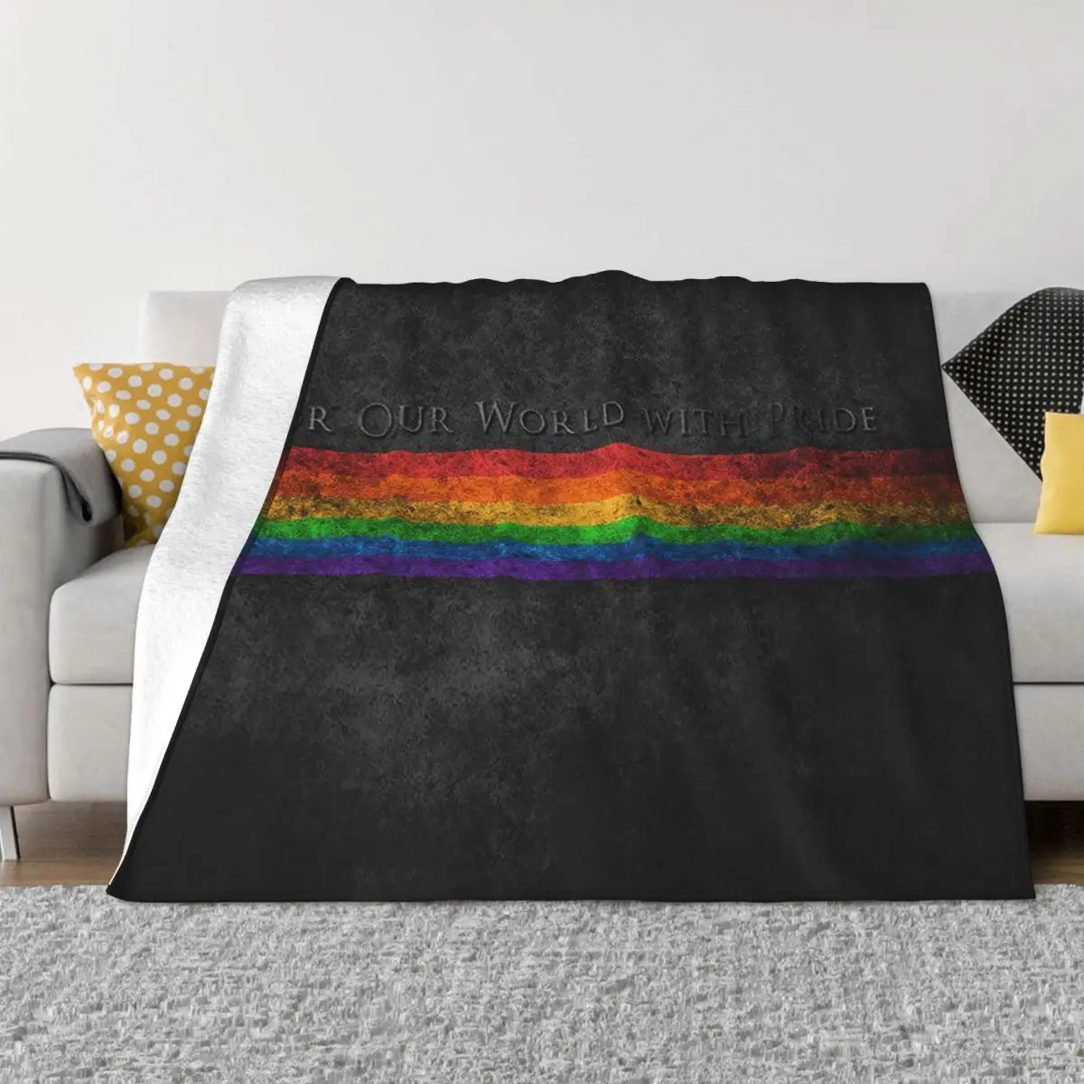 

Радуга, гей гордость ЛГБТ одеяло Фланелевое осенне-зимнее многофункциональное теплое одеяло для кровати