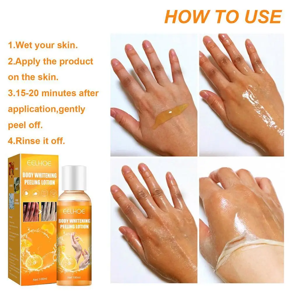 Orange Peeling Gel Skin Finger Knee Armpit Dark Spots Brighten Exfoliating Cream Body Whitening Peeling Lotion Skin Care Product images - 6