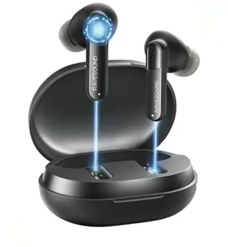 

RAVESOUND True Wireless Earbuds, [Engineered to Fit] Bluetooth 5.2...