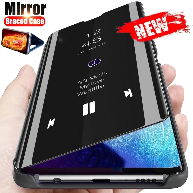 Кожаный флип-чехол для Xperia10 ii, чехол для Sony Funda Xperia 1 10 II 1II 10II L4 XperiaL4, Магнитная подставка, умный зеркальный чехол