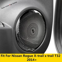 car door speaker tweeter sound frame cover kit trim for nissan rogue x trail x trail t32 2014 2020 stainless steel accessories