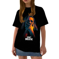 hip hop streetwear tops women t shirts horror graphic print t shirt fashion loose oversized t shirt casual o neck tees shirts