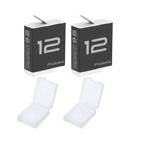 Аккумулятор для GoPro Hero 12 11 10 9, 1850 мАч