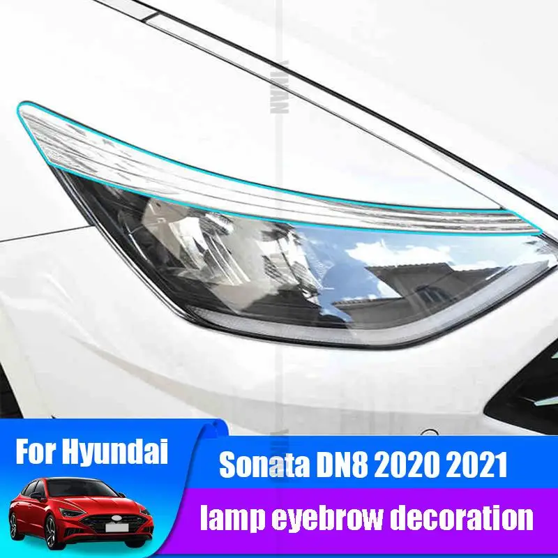 

Для Hyundai Sonata DN8 2020 2021 Автомобильная фара задний свет декоративная рамка ABS Модифицированная внешняя