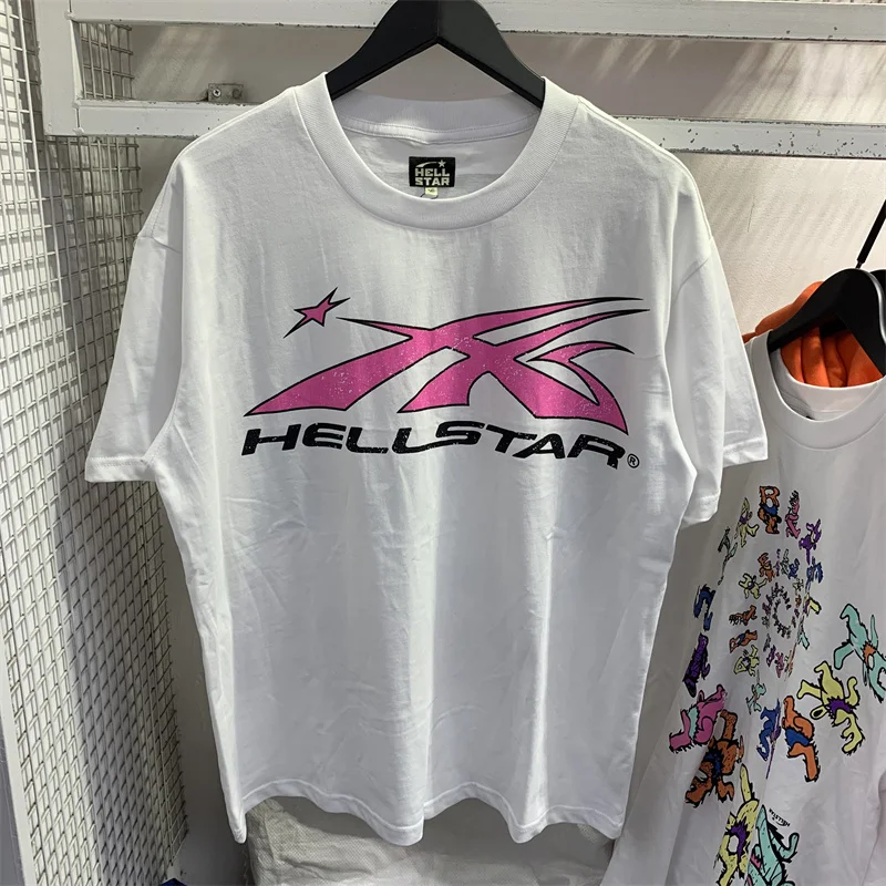 

Hellstar Personalized Letter Print Tee High Quality Cotton High Street Short Sleeve T-shirt