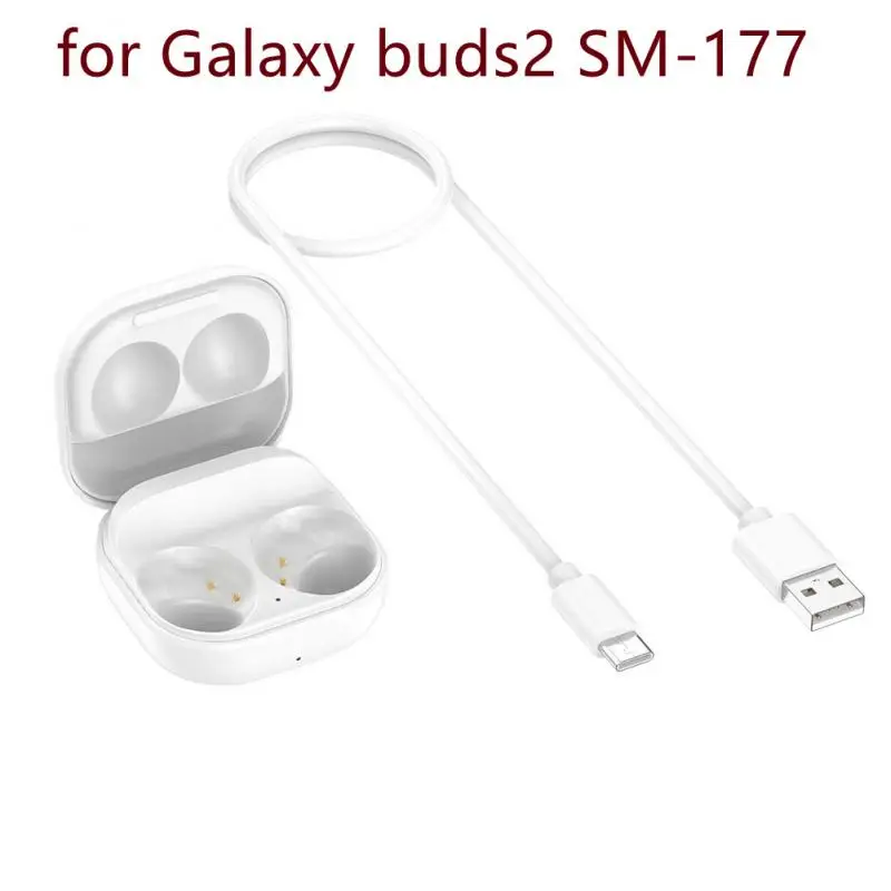 

For Samsung Earbuds Charger Case Cradle For Galaxy Buds2 SM-R177 Bluetooth Wireless Earphone With Wire Replacement Charging Box