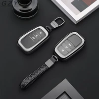 car aluminium alloytpu key holder cover case shell for toyota rav4 alphard 23 button key accessories