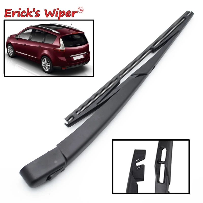 

Стеклоочиститель Erick's Wiper 12 дюймов, комплект щеток и рычагов для Renault Grand Scenic MK 3 2009-2016, лобовое стекло, задняя дверь, окно