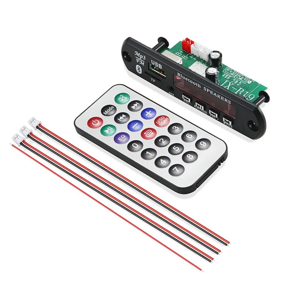 

Power Amplifier 80W Player Decoder Board 7V-20V Bluetooth5.0 Car MP3 FM Radio Module TF USB AUX WMA Player Decode