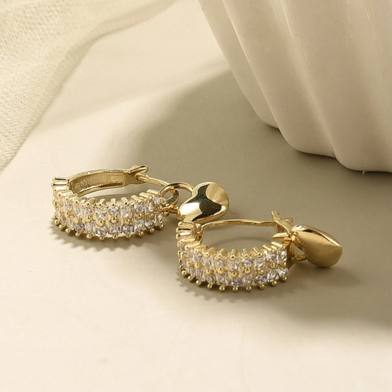 

2022 модные трендовые изысканные роскошные серьги с микро-инкрустацией из циркония для женщин Изящные темпераментные романтические блестящ...