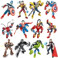 disney avengers superheroes building blocks captain america iron man brick spiderman hulk deadpool action figure toys kids gifts