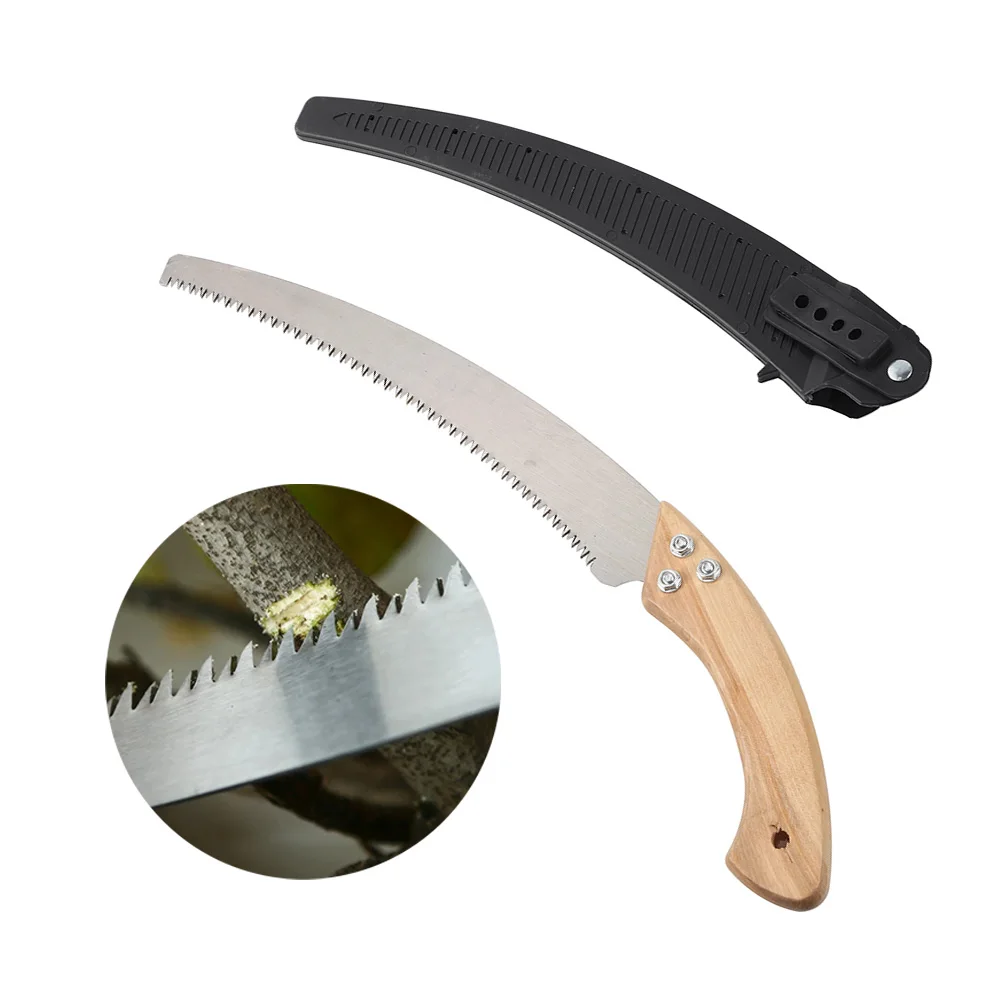 

Hand Saw Hacksaw Handheld Pruning Saw 350mm Blade 3 Cutting Edges Logging Hand Saw With Wooden Handle Tree Trimmer Woodworking