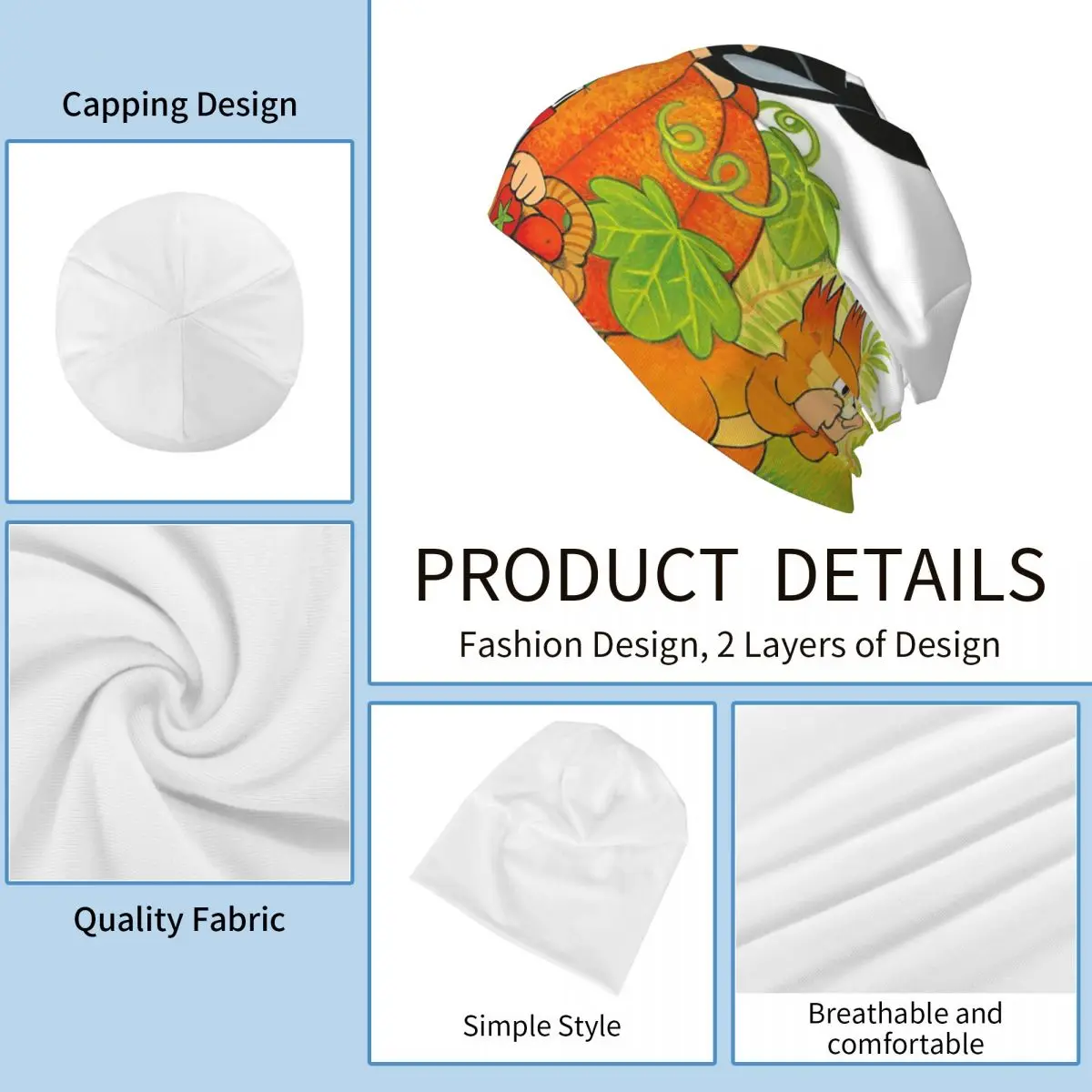 Krtek Zdenik шапочка головной убор вязаная шапка Готическая уличная мультяшная