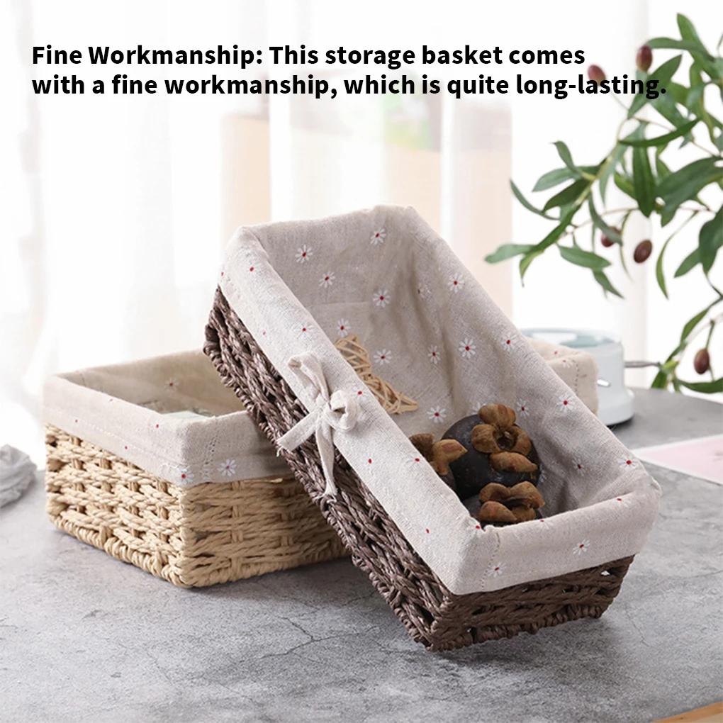 

Корзина для хранения закусок, контейнер для одежды чехол большой емкости, съемная, моющаяся, тонкая работа, красивая, долговечная