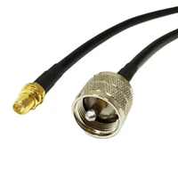 1pc new rp sma female jack nut to uhf male pl259 rg58 coaxial cable 50cm100cm adapter extension cable pigtail