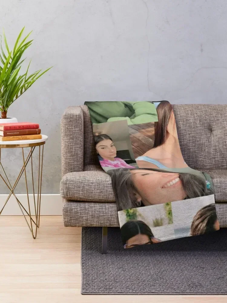 Одеяло с коллажем Charli Dɺmelio очень большое одеяло милые декоративные одеяла