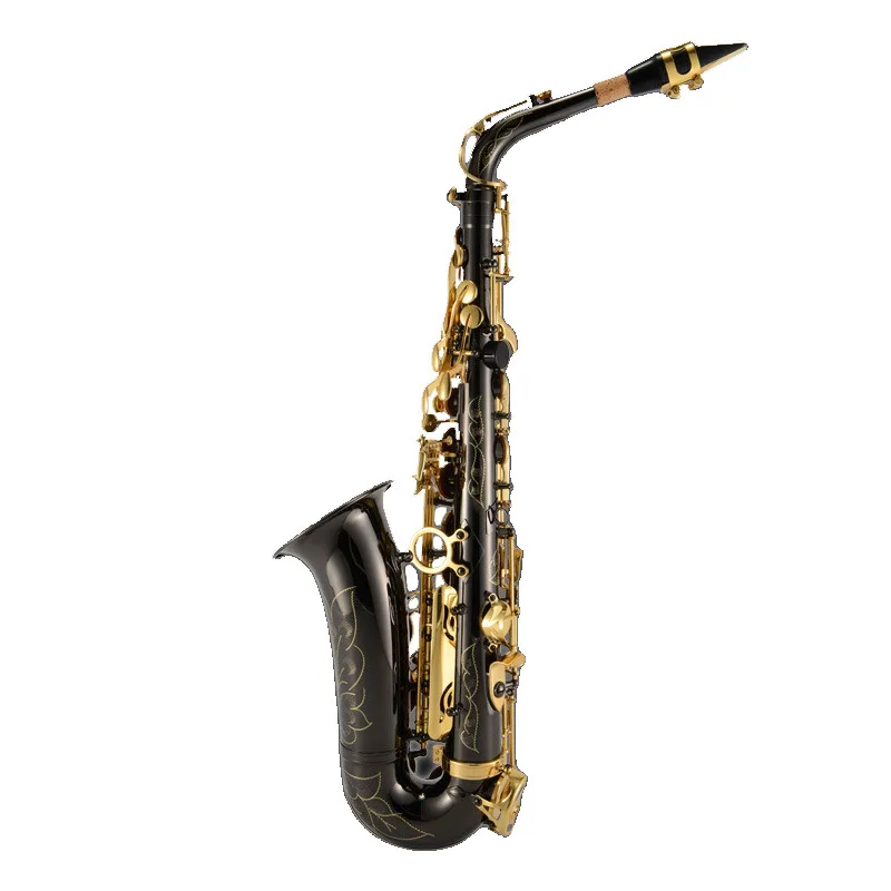 

Alto Eb Saxophone SAX Black Nickel Gold Keys Alto Saxophone Y-AS-935