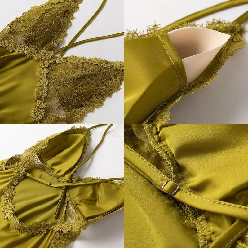 Женское нижнее белье кружевная одежда для сна в стиле пэчворк Женская