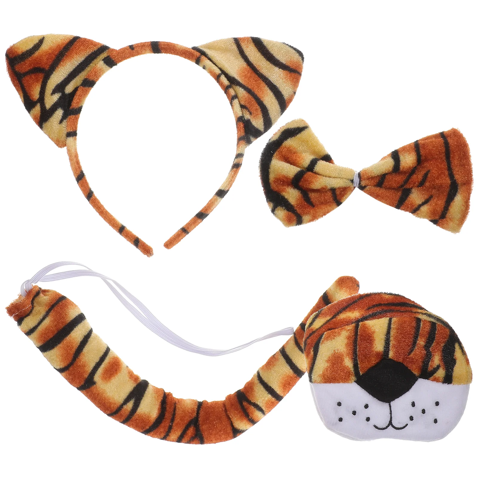 Повязка на голову с тигром костюм для носа детей уши хвост женские повязки