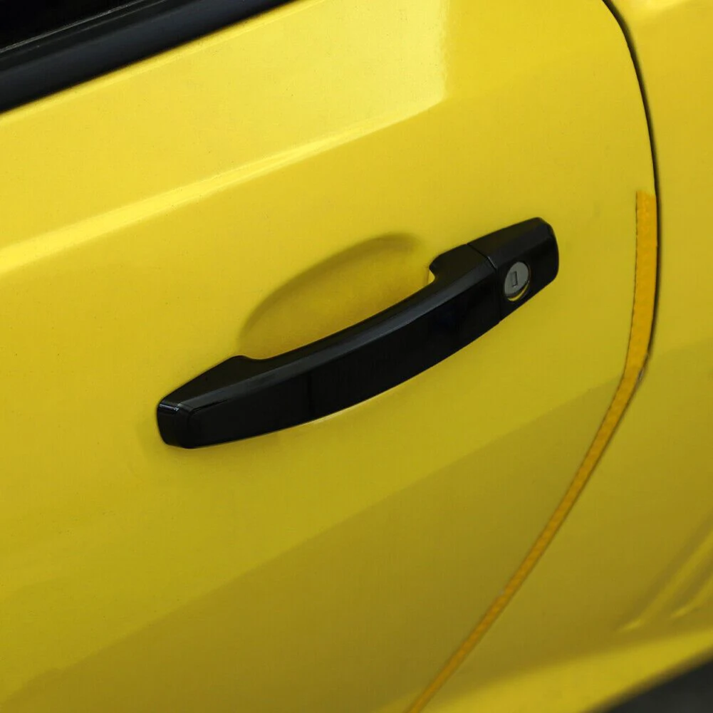 

Крышка дверной ручки для Chevrolet, Camaro 2010-15, Черный ABS, высокое качество, простая установка, Для Camaro 2010-15