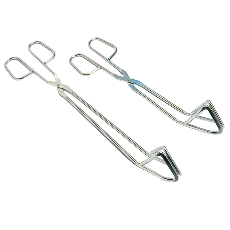 

24/30cm Kitchen Tong Heat Resistant Hollow-Out Barbecue Clip Food Tongs BBQ Accessories Stainless Steel Material for Kitchen BBQ