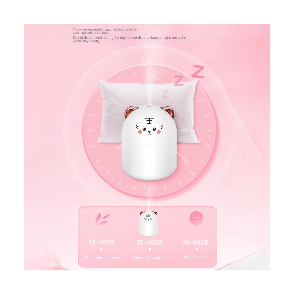 250 мл мини-увлажнитель для очистки воздуха с милыми домашними животными