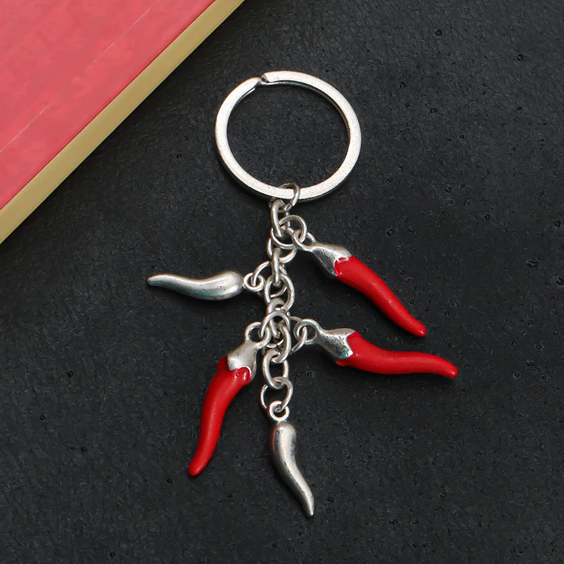 1 шт. креативный металлический брелок с красным перцем мини-подвеска аксессуары