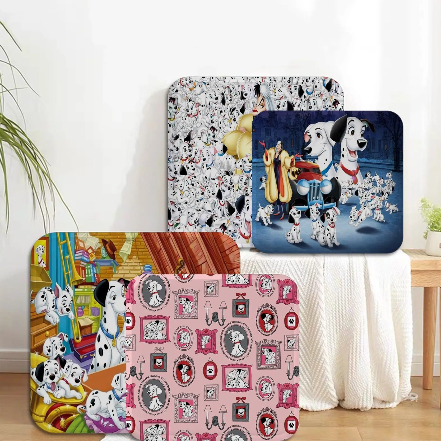 

Disney 101 Dalmatians Cruella De Vil Cartoon Tie Rope Plush Cushion Home Back Cushion Soft Comfortable 50x50cm Cushion Pads