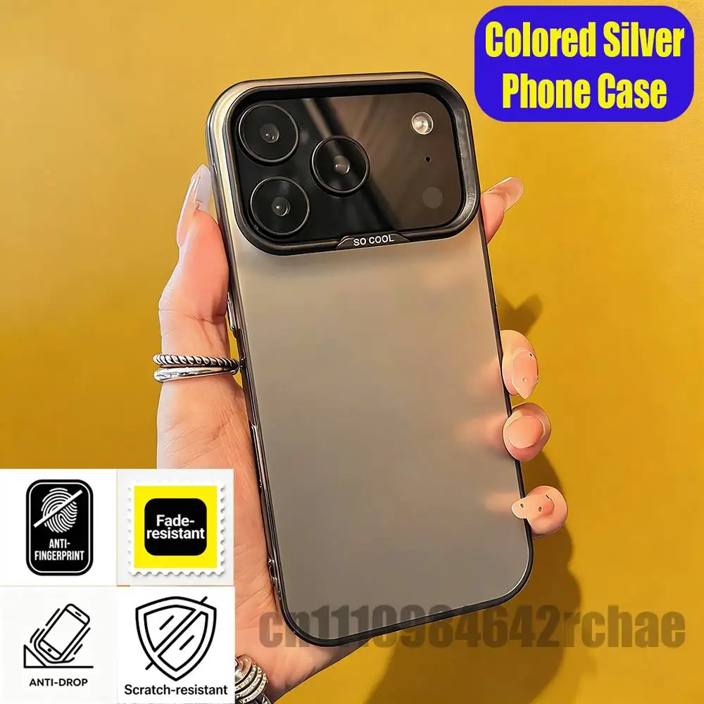 Фото Чехол для телефона Kayano Mikoto M-MILGRAM для iPhone 14 16 12 15 13 17 11 E Pro Max Plus Air Mini, серо-серебристый корпус. №2